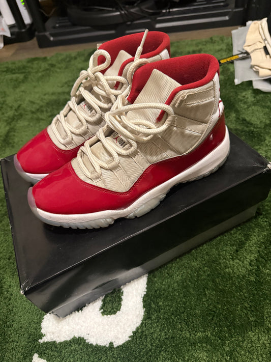 Used Authentic Jordan Cherry 11s